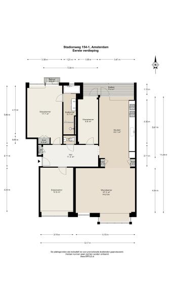 Floor Plan 1 - Stadionweg 154 1